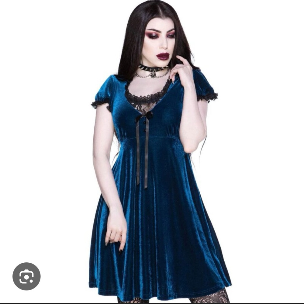 Killstar Sapphire Heather Babydoll Dress - Picture 9 of 9
